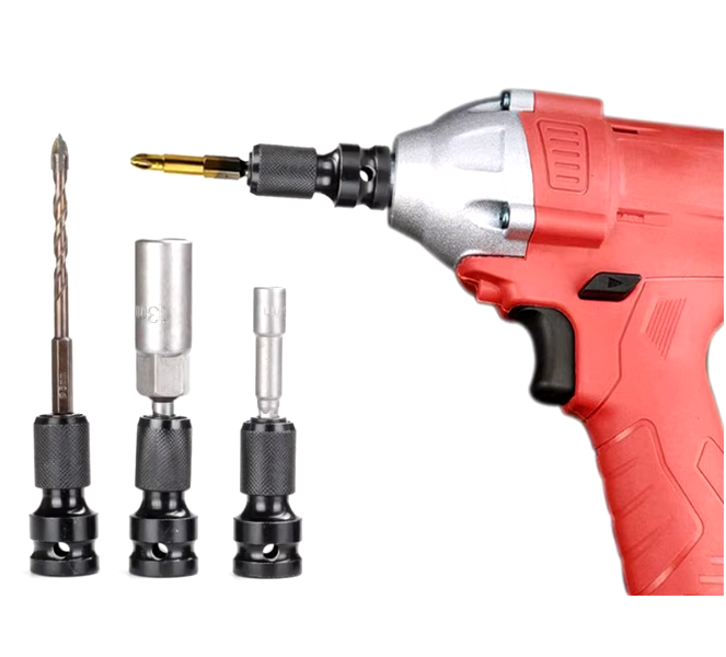 Adaptateur Douille 1/2" à 1/4" Hexagonal - Kit 2 Pièces Lumi Zenva Pour Perceuse, Convertisseur Mandrin Rapide